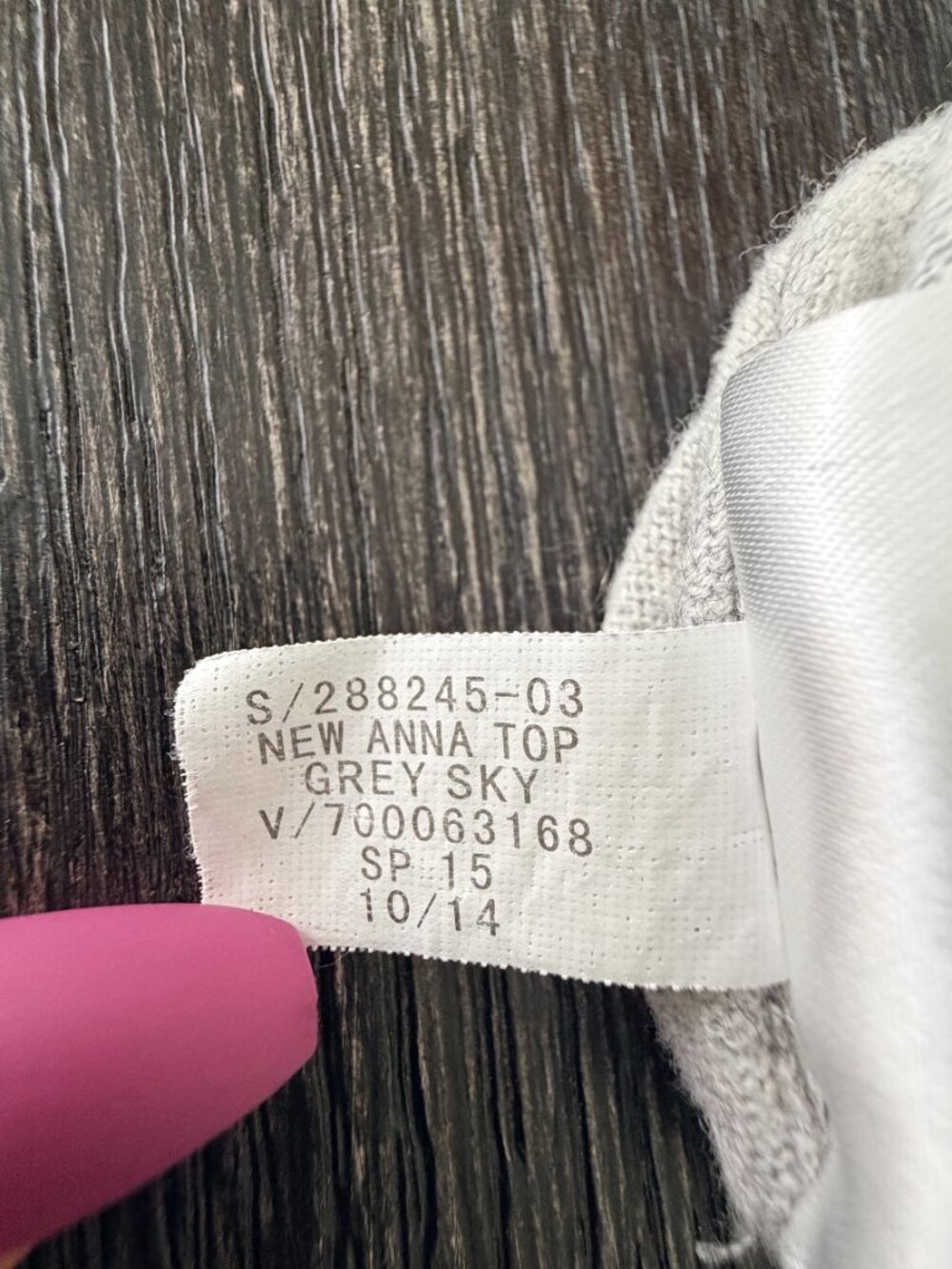2/$30 Banana Republic New Anna Top Pima Cotton Cashmere Grey Sky 288245 #A2996 - Picture 6 of 8
